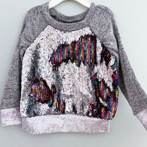 NEW Little Mass Reversible Sequin 2T Sweater